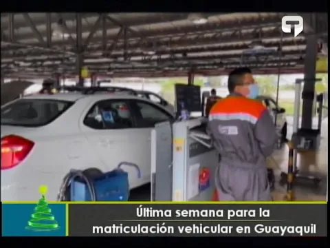 Última semana para la matriculación vehicular en Guayaquil