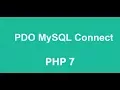 Make a Connection in PHP Using PDO in Hindi