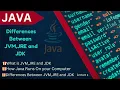 2 Differences Between JVM JRE and JDK Understanding Java Architecture