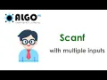how to use scanf for multiple inputs