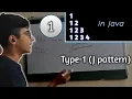 Trick to solve Java triangle loop pattern J loop pattern Part-1 How to solve patterns in java