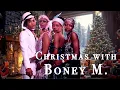 Download Lagu Christmas with Boney M. (Full Album | Fireplace | Cozy Room | 1 Hour)