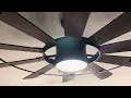 Harbor breeze Henderson ceiling fan on all the speeds there was a evergo Montgomery here I have it