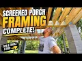 Solo House Porch Framing Is Complete