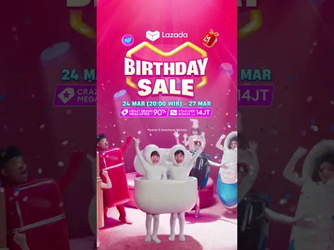 Ada Voucher Bonus s.d 14 JT! Traktiran buat kamu di Lazada Birthday Sale~