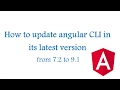 how to update angular cli global version