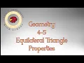 4-5 Equilateral Triangle Properties