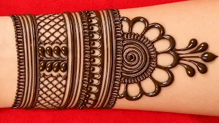 Beautiful & Easy Mehndi Design for Hands | Mehndi Tutorial | New Mehandi Ka Design | simple mehendi