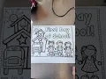 First Day of School Coloring Sheet