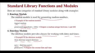 Python Standard Library - Built-in Functions Essential Modules