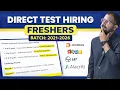 Finally Direct Test Hiring Announced Zoho MSCI ffive Marsh Jobs Register Now