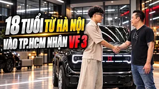 18 Tuổi Từ Hà Nội Vào TP.HCM Nhận Chiếc VinFast VF 3 Độ Cực Chất!