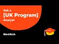Ask a UK Program Analyst