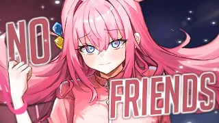 nightcore no friends female version lyrics 
