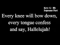 Hallelujah (G) - Soprano Part