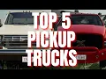 TOP 5 PICKUPS FOR CONSOLE IN 2023 Farming Simulator 22