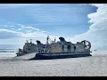 Navy Landing Craft Air Cushion LCAC with a mission in North Myrtle Beach SC on Cherry Grove Beach