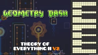Geometry Dash Theory Of Everything 2 Ver 2 Piano Cover 
