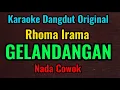 Lagu GELANDANGAN - Rhoma Irama - Karaoke Dangdut Original // Nada Cowok
