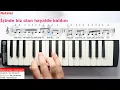 Tuğçe & Elo - VİŞNELİ TURTAM Melodika Notaları - Melodika Şarkıları