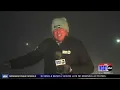 News reporter faces down brutal North Dakota blizzard