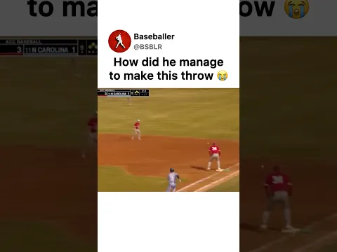 weird throw 😂 #baseball