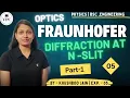 Fraunhofer Diffraction at N-Slit Diffraction Grating lect -05 optics
