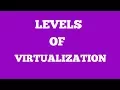 Levels Of Virtualization in cloud computing