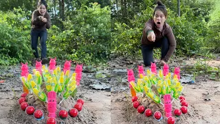 Wow! SMART idea and USEFUL with candy #bushcraft #camping #outdoors 