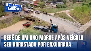 Carro arrastado por enxurrada em Palhoça deixa bebê de um ano morto