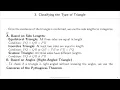 Application Verifying Types of Triangles