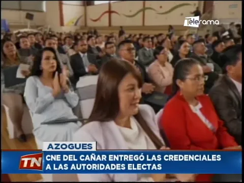 CNE del Cañar entregó las credenciales a las autoridades electas