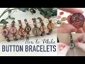 FAST VERSION - How to Make Wooden Button Bracelets Colorful Fun Boho Macrame