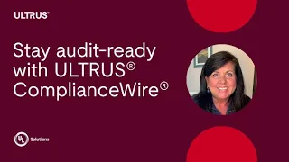 ULTRUS ComplianceWire A Purpose-Built Platform for Compliance-Critical Workforce Qualification