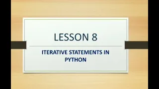 Class 8th Iterative Statements