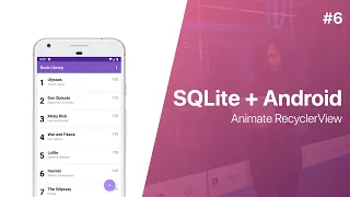SQLite Android - Animate Recyclerview Book Library App Part 6