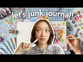 Junk Journal with Me starting a Scrapbook