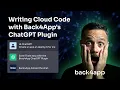 How to write Cloud Code using Back4app ChatGPT Plugin