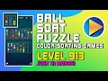 Ball Sort Puzzle - Color Sorting Games Level 913 Walkthrough 91 Moves