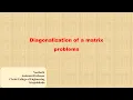 Diagonalization of a Matrix - problems Minor and Honours
