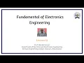 Fundamental of Electronics Engineering Lecture 12