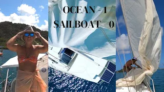 Shredded Sails in 50 knot Squall | We got our butt kicked – Ep. 119