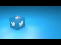 Motion Made - Twitter 3d Logo Loop Animation Royalty Free Footage