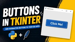 Python Tkinter Crash Course - How to create a Buttons in Python Tkinter