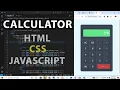 Build a Calculator Using HTML CSS JavaScript Beginner Project Tutorial Step-by-Step