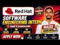 Red Hat Software Engineering Intern 2026 Bangalore Pune Final Year Students Apply Now
