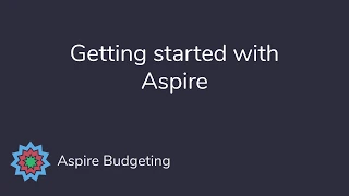 Getting started with Aspire