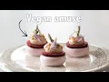 Download Lagu Fine dining vegan amuse | Radish \u0026 purple shiso meringue