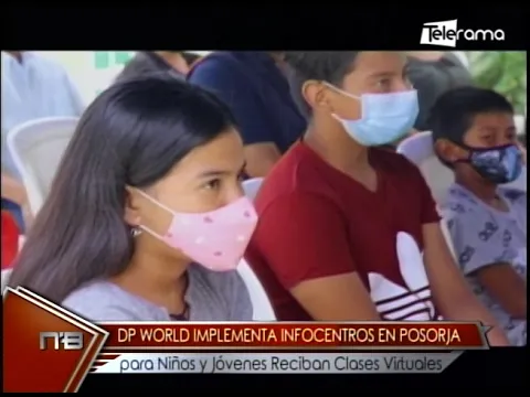 DP World implementa Infocentros en Posorja para niños y jóvenes reciban clases virtuales