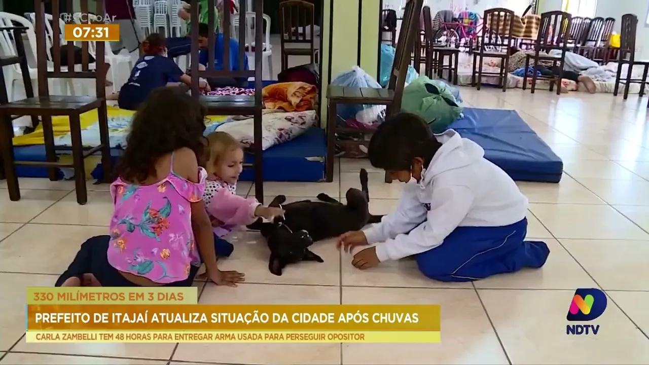 Itajaí decreta situação de emergência por conta das chuvas intensas